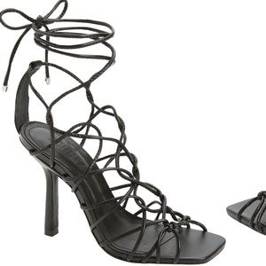 NWOB SCHUTZ Heydt Ankle Tie Sandal Heels